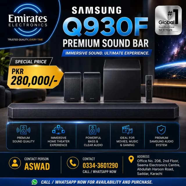 Samsung Q930F Soundbar | Premium Home Theater System