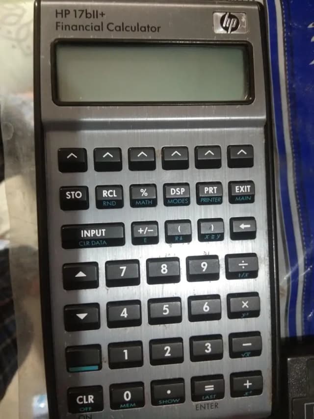 HP 17BII+ financial calculator new condition
