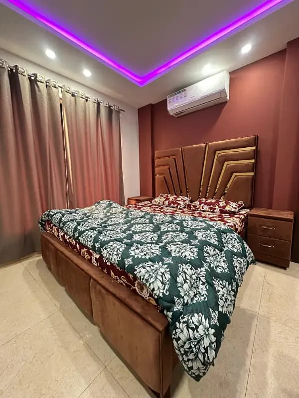 Per day Luxury furnished one bedroom apartment in Bahria town Lahore