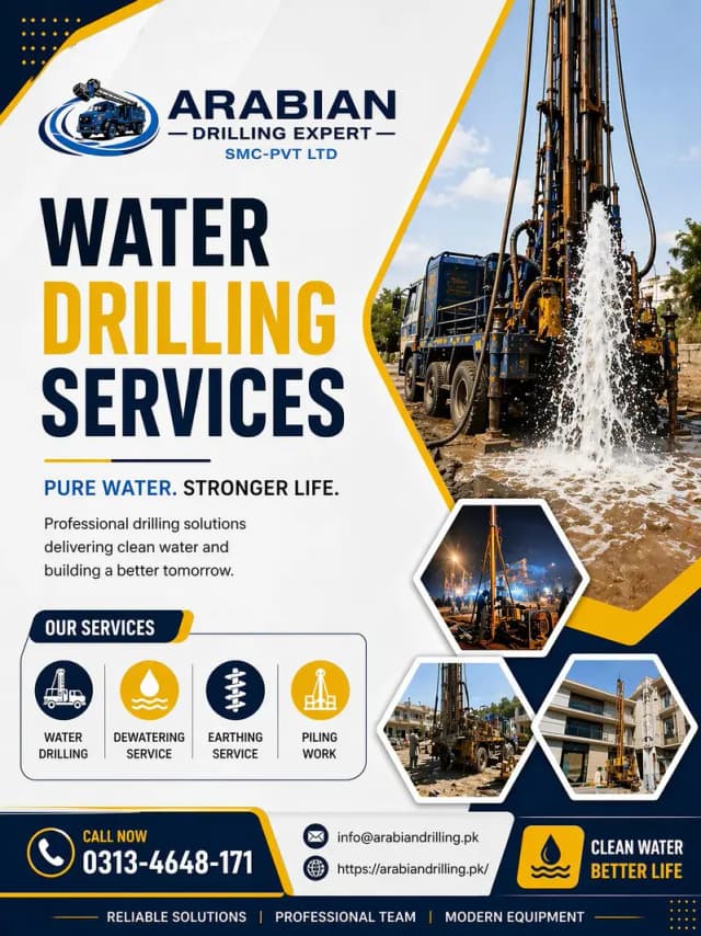 Water Boring | Tube Well Services | Boring Drilling | Gulshan & Johar