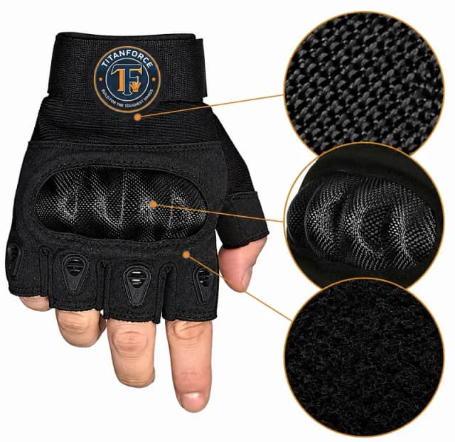 Half finger, Cycling and Gym gloves