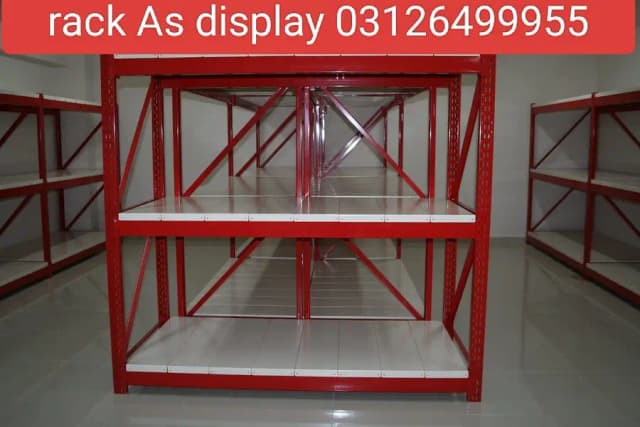 Warehouse rack - Plastic pallet - Super store rack - wall rack - Rack