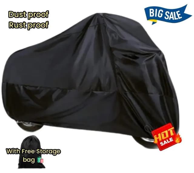 Full-Size Scratch-Resistant and Waterproof 70/125cc Motorcycle Cover