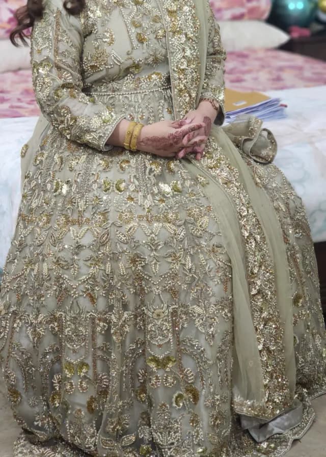 1. Gold and beige maxi 2. Pink and gold maxi
