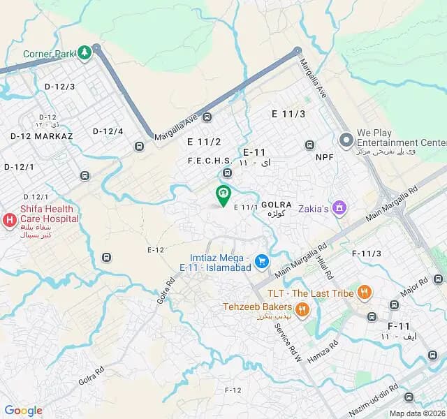 E-11/1 Elite Location Solid Good Land 3580 Residential Plot In Gated Well Secure Community Available For Sale.