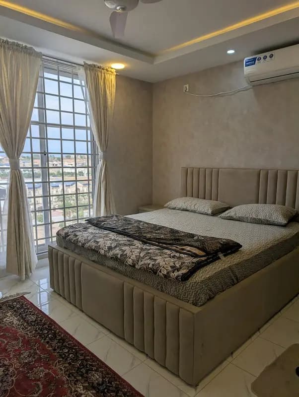 Brand New Luxury 2 Bed Full Furnished Corner Apartment for Rent | Main Expressway | Gulberg Greens Islamabad |