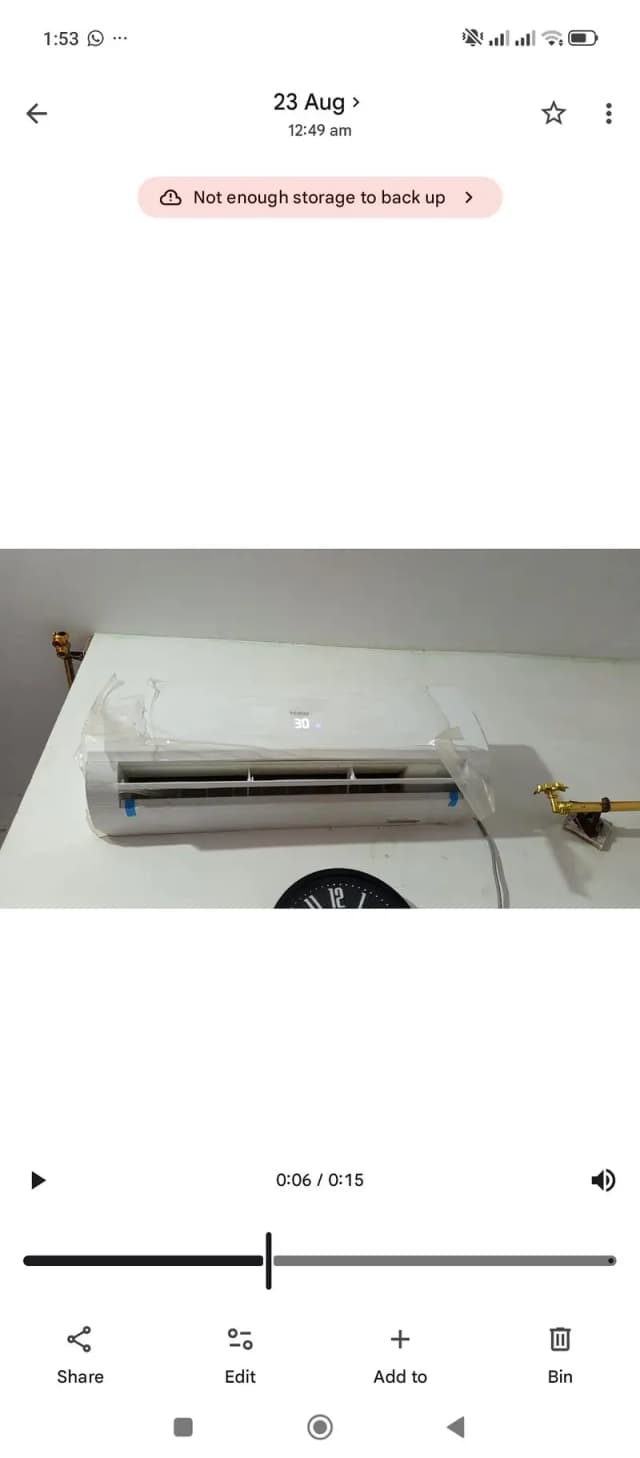 Haier 1.5 ton non inverter AC / 2 month used  / Bill +  Box / Karachi