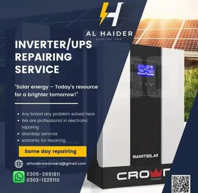 UPS & Solar Inverter Repairing service| AC Card PCB & LED TV Repair