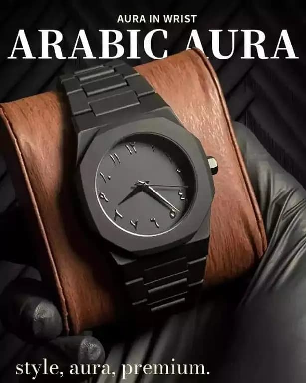 special Arabic Aura  watch  Waterproof Wrist Watch: Trending Matte Finish Luxury Timepiece for Men & Boys