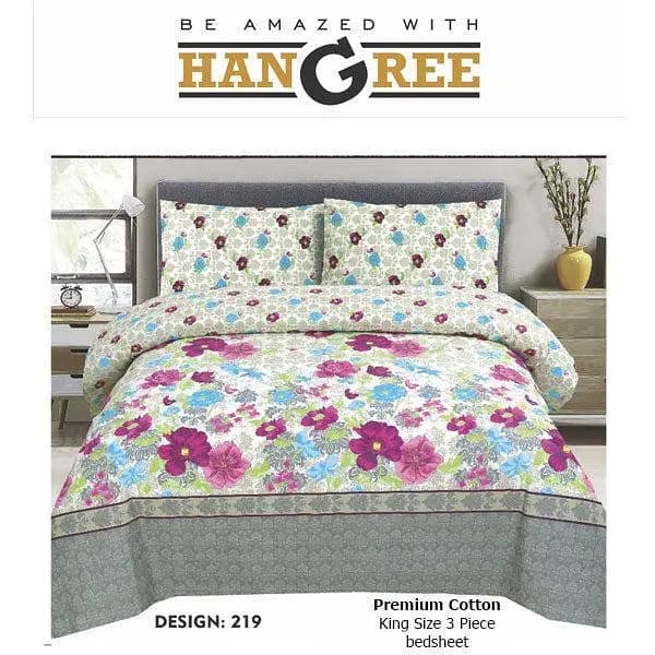 HANGREE PREMIUM COTTON BED SHEET