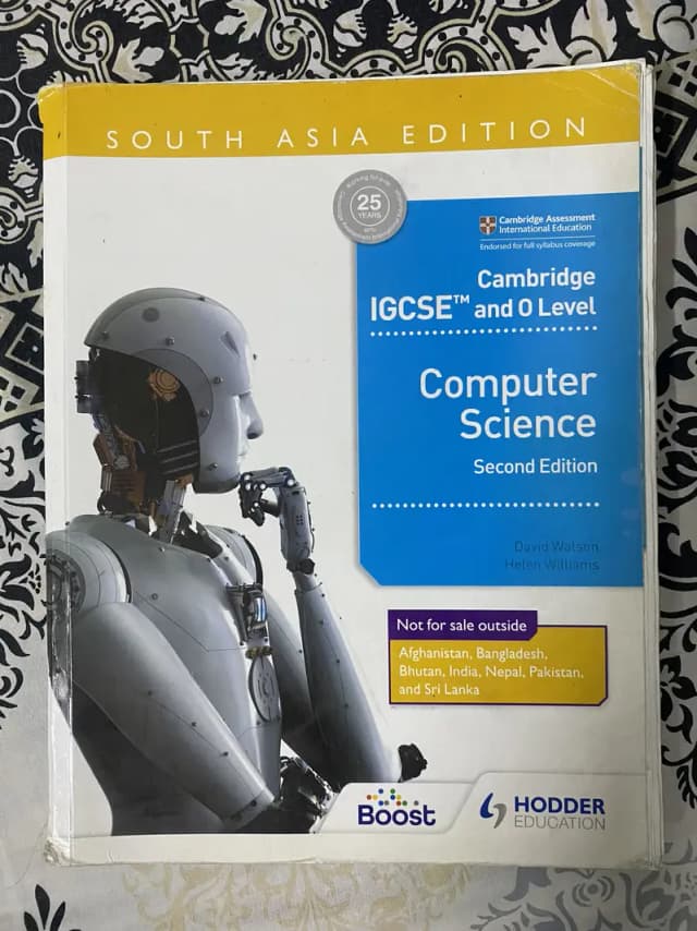 O level Computer Science Book for Sale