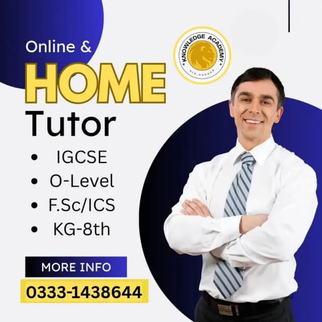 Home Tutor Online Tutor Tuition/Tution O level A level IGCSE Account