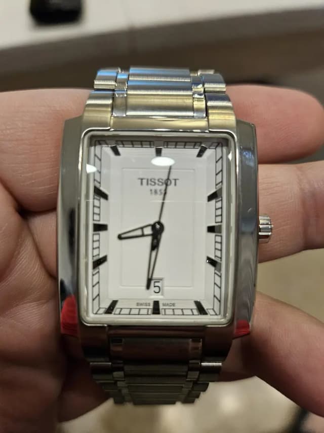 Tissot 1853 Swiss Made Rectangular Steel Watch,
