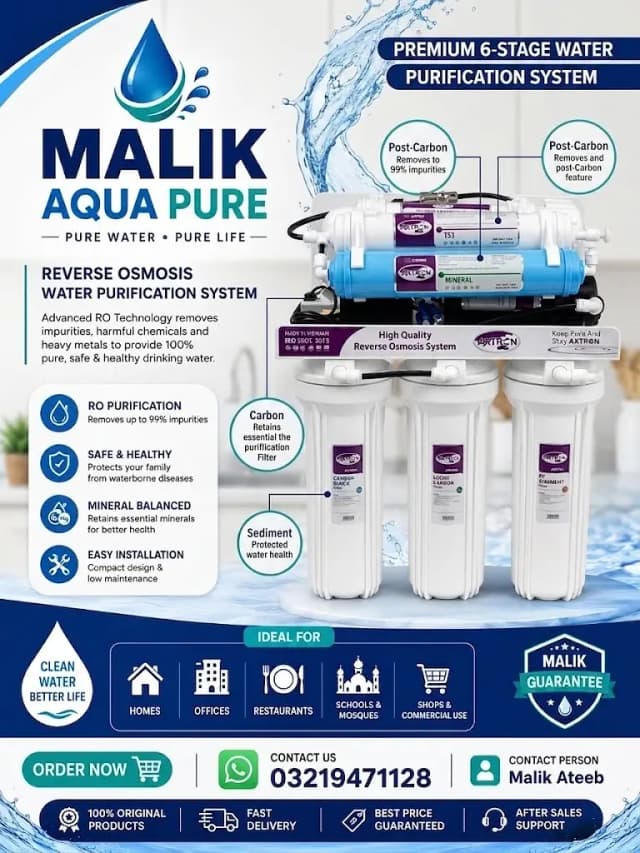 Axtron RO Water Filter Plant Made in Vietnam 6 Stage