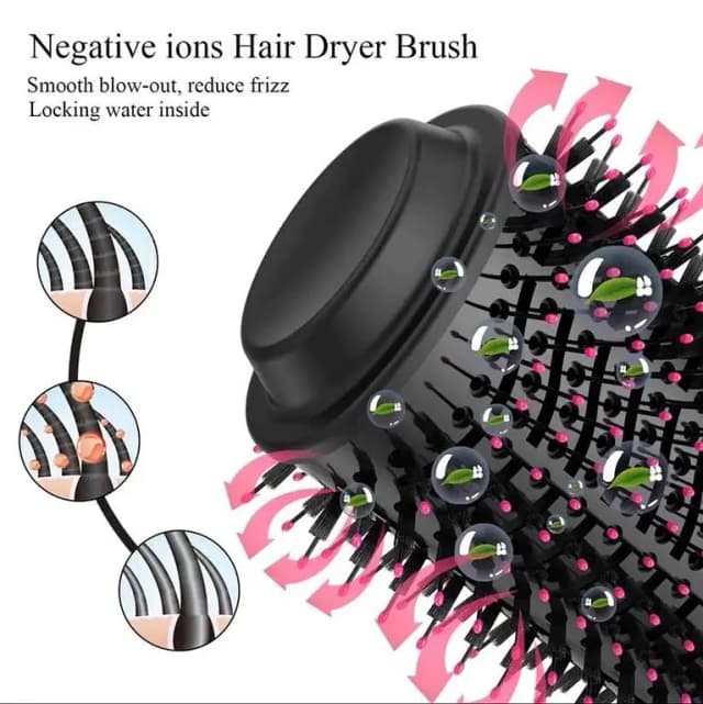 SAJEES] One Step Hot Air Brush (Dryer + Styler)