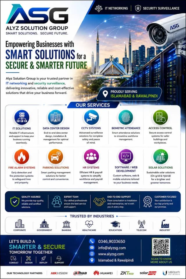 Advanced IT & Security Solutions in Islamabad