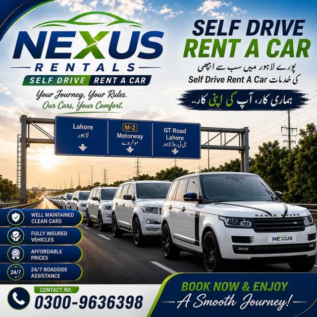 Rent a Car Available for Self Drive Rent A Car Lahore Car Rental Prado