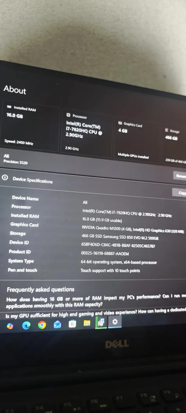 Dell precision 5520