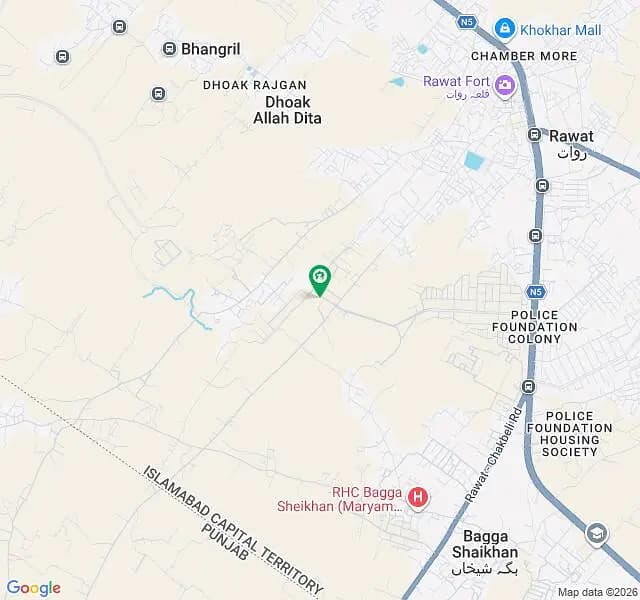 1 Kanal Residential Plot For Sale Sector D, DHA Phase 3, Islamabad