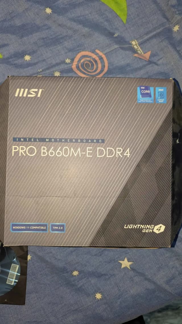 MSI Pro b660m-e DDR4 used motherboard