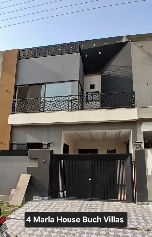 4 Marla Brand New House FOR Sale Manik Block Buch Villas