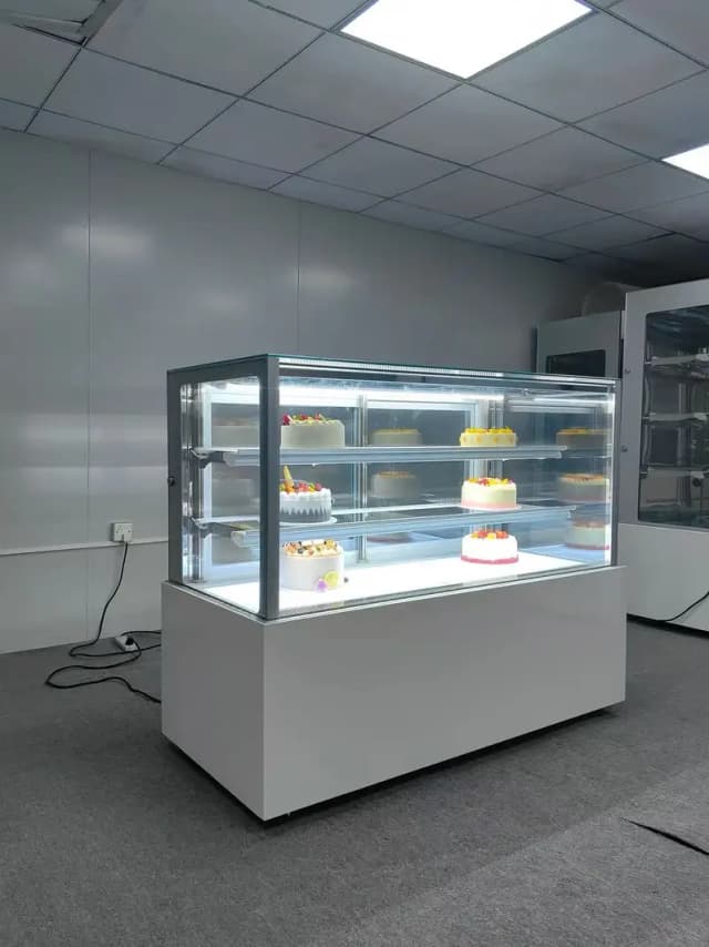 Display Counter Food Display Showcase,Chiller Salad Bar Steel Counter