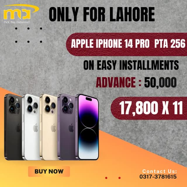 Apple iPhone 14 Pro Pta On Installment