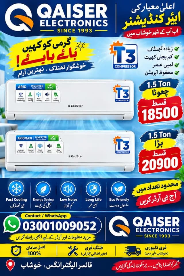 ecostar ario 01 or ario 02 max on installment 18500×10=185000 total