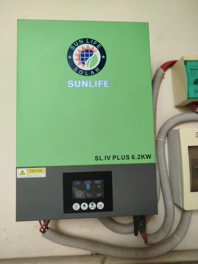 SunLife 6.2KW Hybrid Solar Inverter – High Performance & Reliable