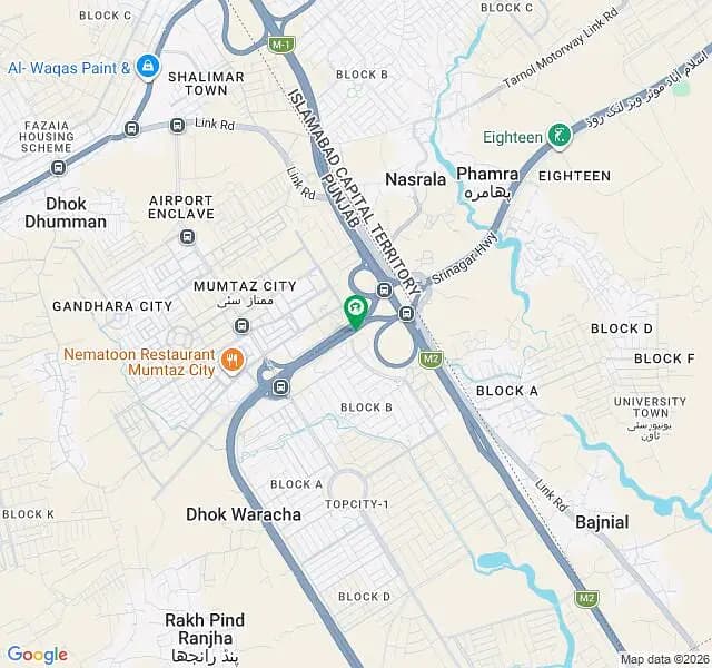 5 Marla (25*50) Plot Available For Sale On 3 Years Easy Instalment Plan In Top City-1 Islamabad