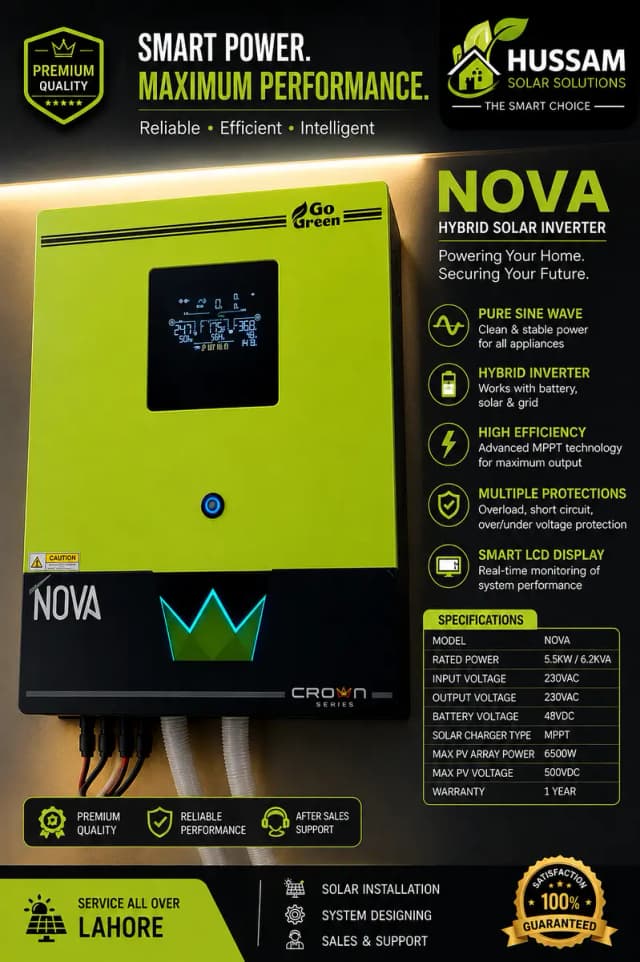 8kw Crown nova hybrid inverter