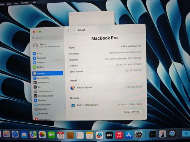 MACBOOK PRO 2019 i7