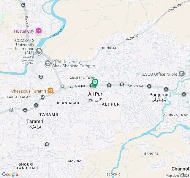 Ali pur Islamabad jagaiout Road plot For sale.