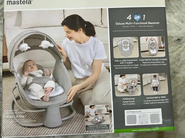Mastela 4 in 1 Deluxe Multi-Functional Bassinet/Swing
