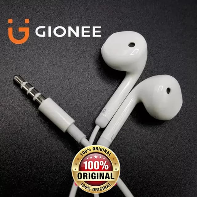 Gionee Original Handsfree Wired Earphones Heavy Bass Deep Sound 3.5mm
