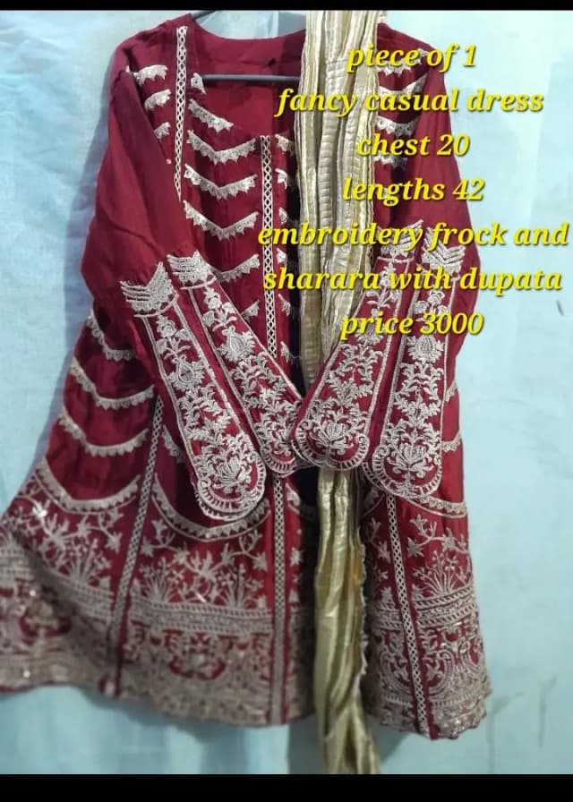 embroidery fancy dresses
