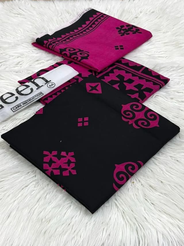ZEEN 3PC Printed Lawn Suit - 4 Colors - Fancy Dupatta COD