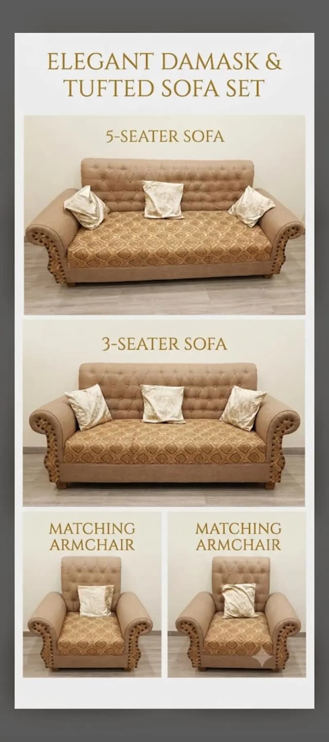5 seater sofa set