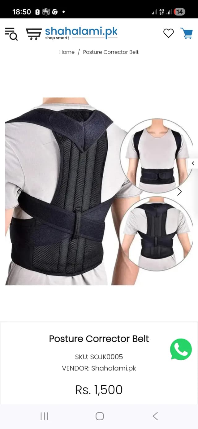 Back Support / Posture Corrector Belt – YN-121