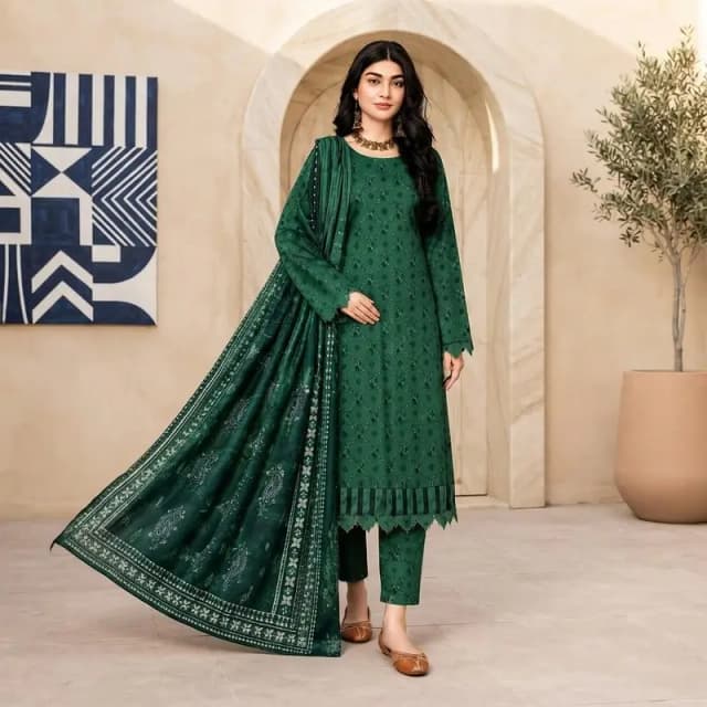 Salim Design 04 – 3 Piece Printed Lawn Suit