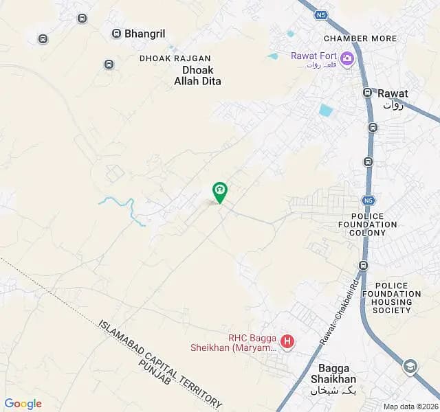 Kanal Size Heightened Plot On Road 2, Sector D, Phase 3 DHAI- R