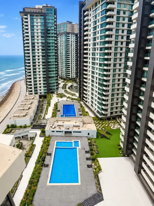 EMAAR Rent 4 Bed Apartment Reef Tower 1 Partial Sea Facing