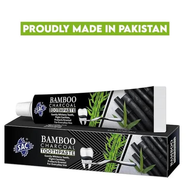 SAC Bamboo Charcoal Toothpaste for Oral Health and Gum Care