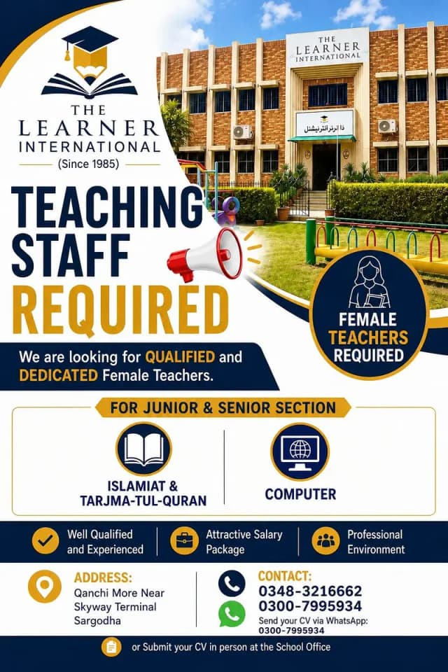 Vacancy Available in School