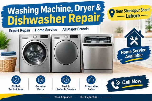 Washing Machine, Dryer & Dishwasher Repair – Sharaqpur