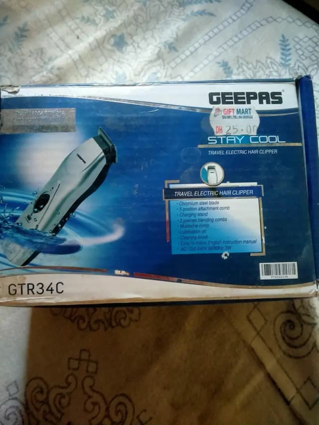 Geepas Travel Electric Hair Clipper