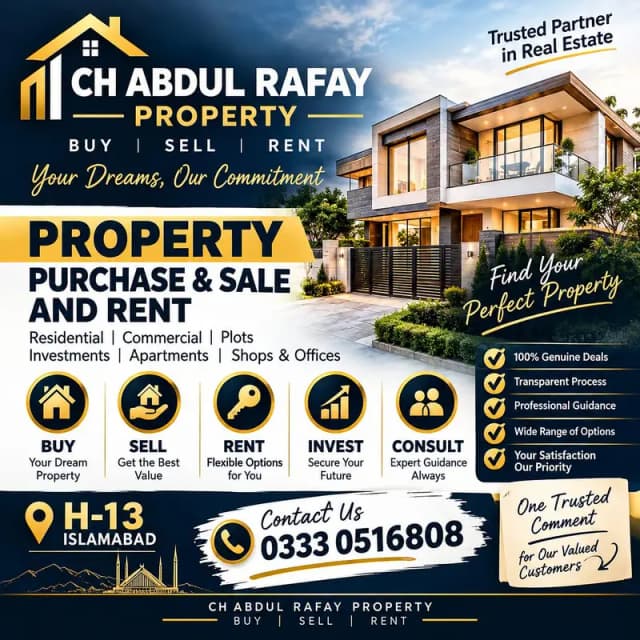 5-Marla Brand New Single Story House For Sale Family Sector H-13 Islamabad