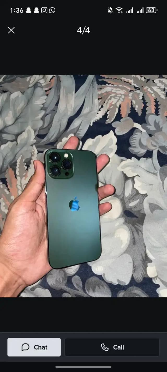 urgent sell iPhone 13 Pro Max JV 128 Waterpack