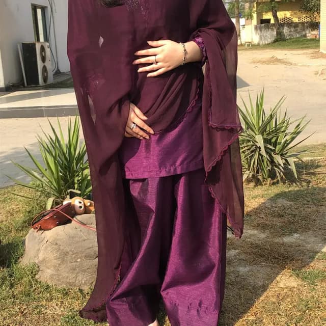 fashion shalwar kameez purple