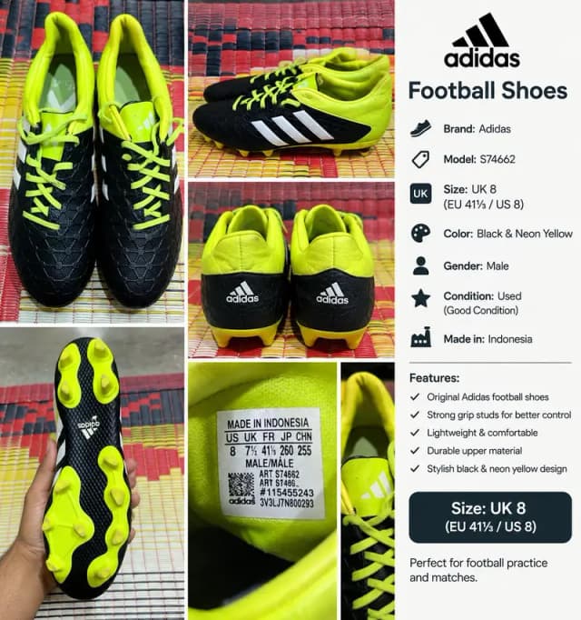 Football used shoes Uk 8